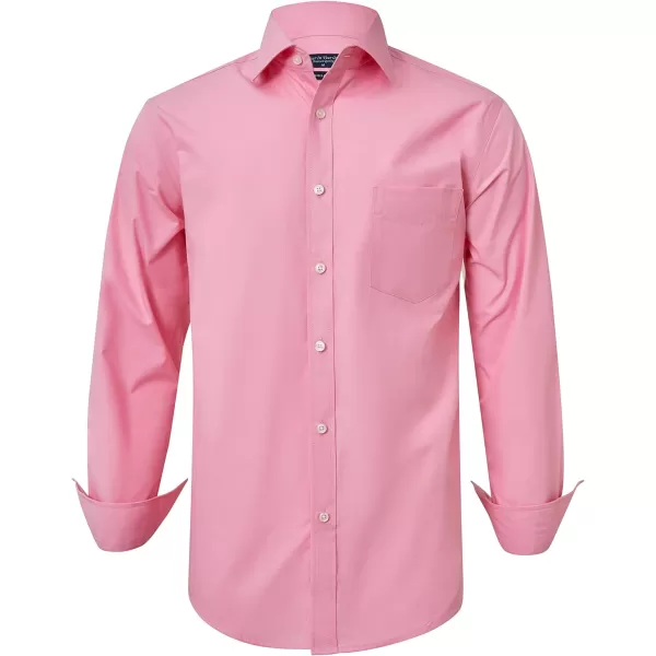 Year In Year Out Wrinkle Free Dress Shirt for Men Regular Fit Long Sleeve Wrinkle Resistant Shirt