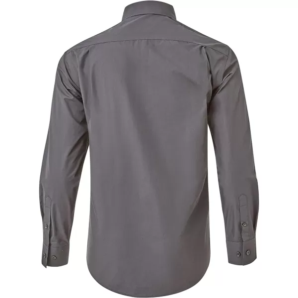Year In Year Out Wrinkle Free Dress Shirt for Men Regular Fit Long Sleeve Wrinkle Resistant Shirt