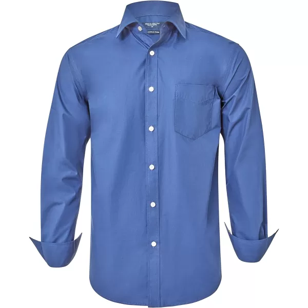 Year In Year Out Wrinkle Free Dress Shirt for Men Regular Fit Long Sleeve Wrinkle Resistant Shirt
