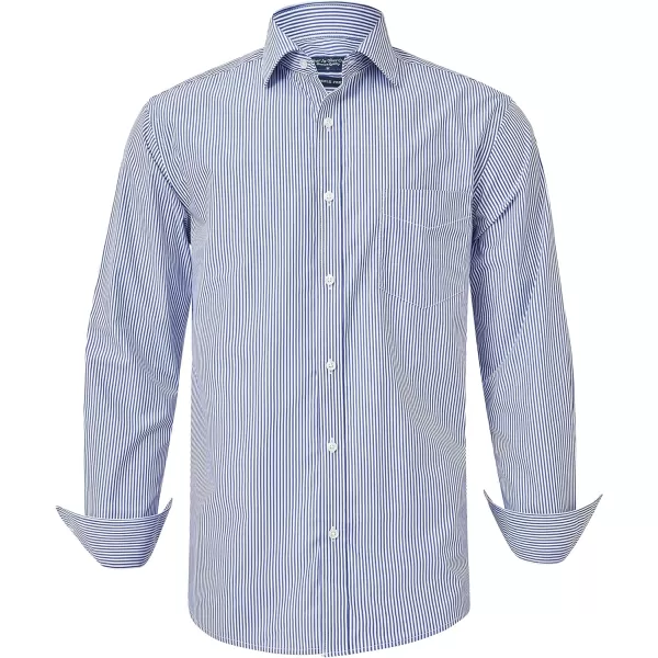 Year In Year Out Wrinkle Free Dress Shirt for Men Regular Fit Long Sleeve Wrinkle Resistant Shirt