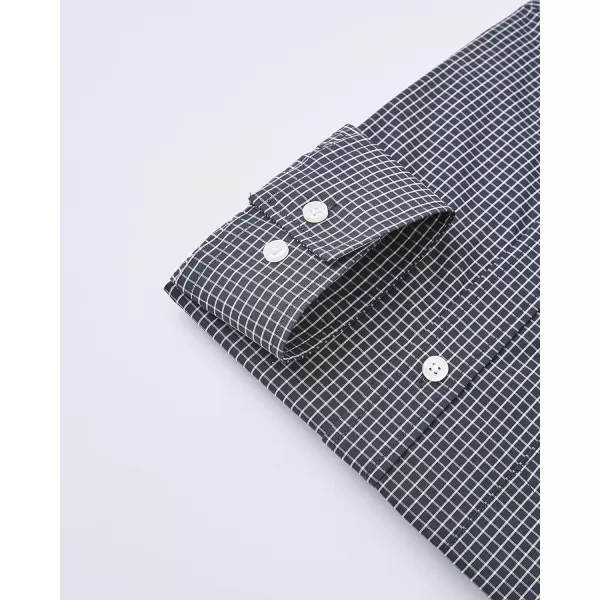 Year In Year Out Wrinkle Free Dress Shirt for Men Regular Fit Long Sleeve Wrinkle Resistant Shirt