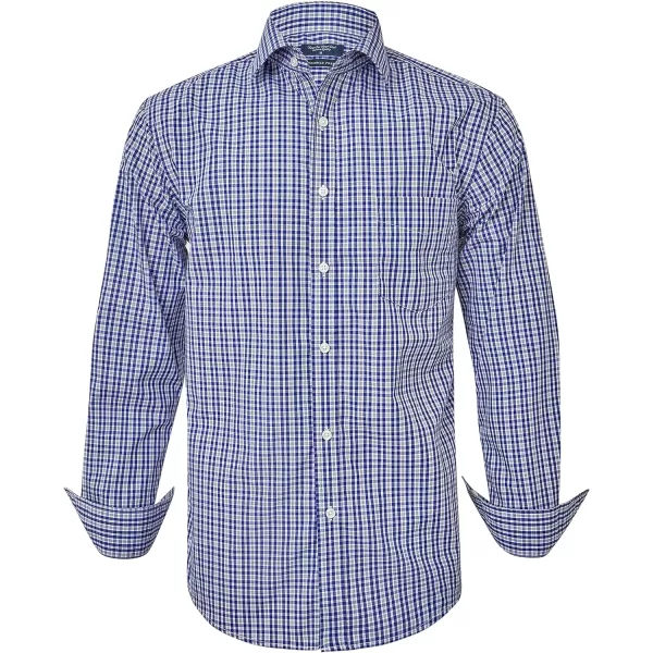 Year In Year Out Wrinkle Free Dress Shirt for Men Regular Fit Long Sleeve Wrinkle Resistant Shirt