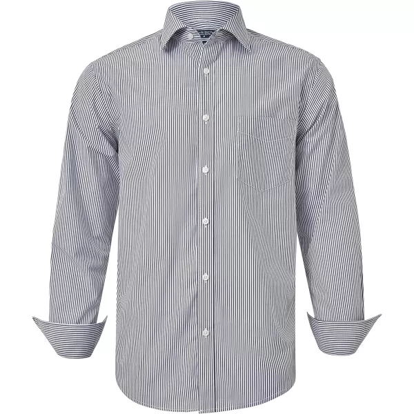 Year In Year Out Wrinkle Free Dress Shirt for Men Regular Fit Long Sleeve Wrinkle Resistant Shirt