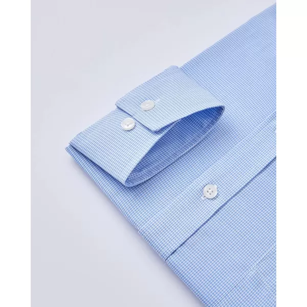 Year In Year Out Wrinkle Free Dress Shirt for Men Regular Fit Long Sleeve Wrinkle Resistant Shirt