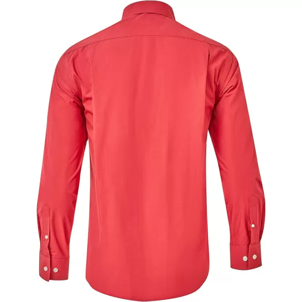 Year In Year Out Wrinkle Free Dress Shirt for Men Regular Fit Long Sleeve Wrinkle Resistant Shirt