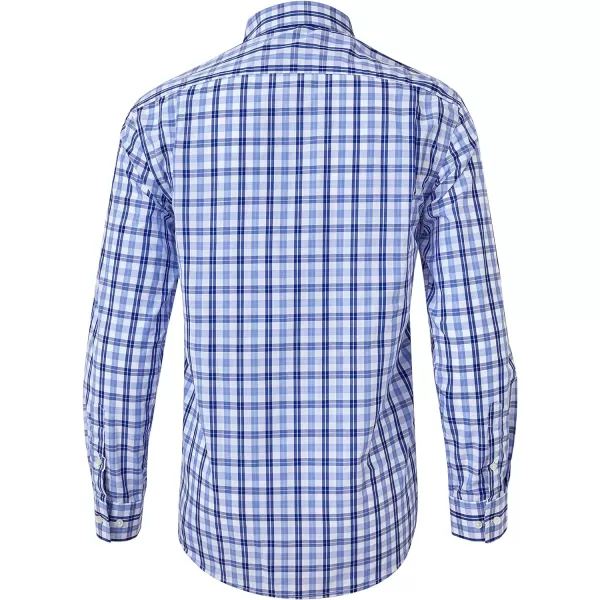 Year In Year Out Wrinkle Free Dress Shirt for Men Regular Fit Long Sleeve Wrinkle Resistant Shirt