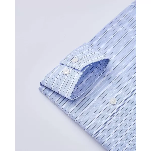 Year In Year Out Wrinkle Free Dress Shirt for Men Regular Fit Long Sleeve Wrinkle Resistant Shirt