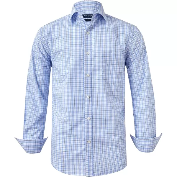 Year In Year Out Wrinkle Free Dress Shirt for Men Regular Fit Long Sleeve Wrinkle Resistant Shirt