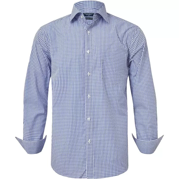 Year In Year Out Wrinkle Free Dress Shirt for Men Regular Fit Long Sleeve Wrinkle Resistant Shirt