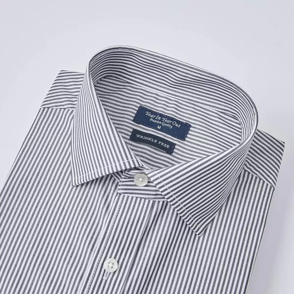 Year In Year Out Wrinkle Free Dress Shirt for Men Regular Fit Long Sleeve Wrinkle Resistant Shirt