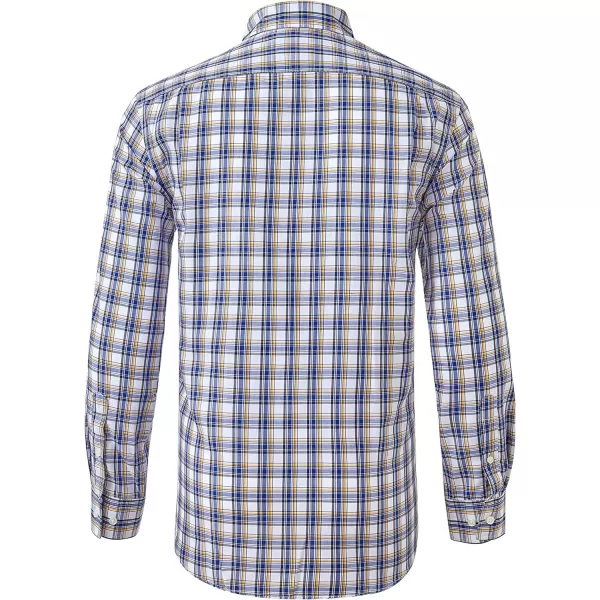 Year In Year Out Wrinkle Free Dress Shirt for Men Regular Fit Long Sleeve Wrinkle Resistant Shirt