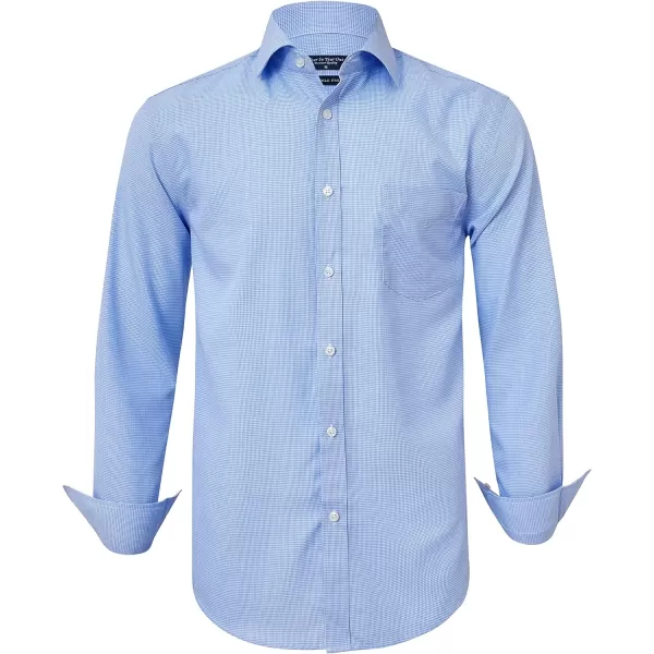 Year In Year Out Wrinkle Free Dress Shirt for Men Regular Fit Long Sleeve Wrinkle Resistant Shirt