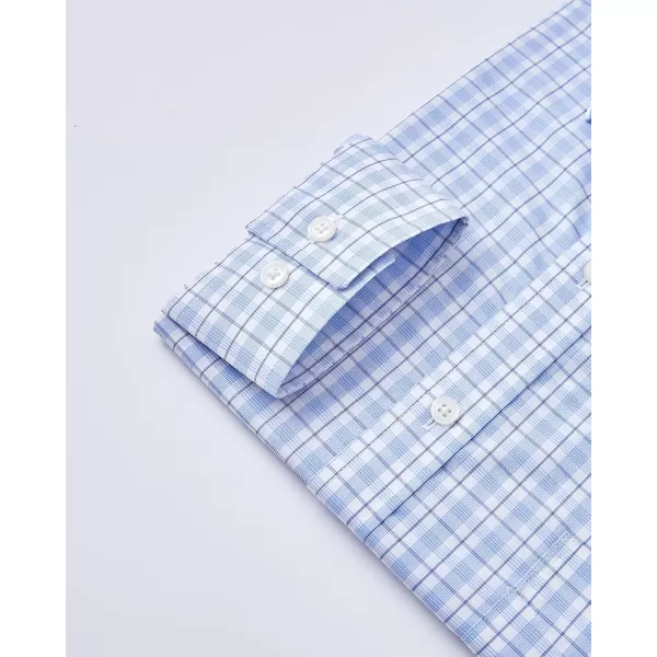 Year In Year Out Wrinkle Free Dress Shirt for Men Regular Fit Long Sleeve Wrinkle Resistant Shirt