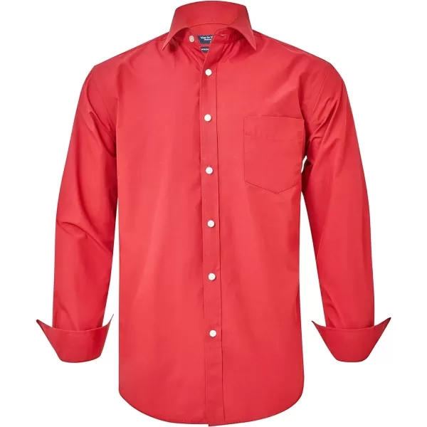 Year In Year Out Wrinkle Free Dress Shirt for Men Regular Fit Long Sleeve Wrinkle Resistant Shirt