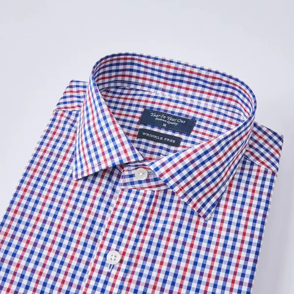 Year In Year Out Wrinkle Free Dress Shirt for Men Regular Fit Long Sleeve Wrinkle Resistant Shirt