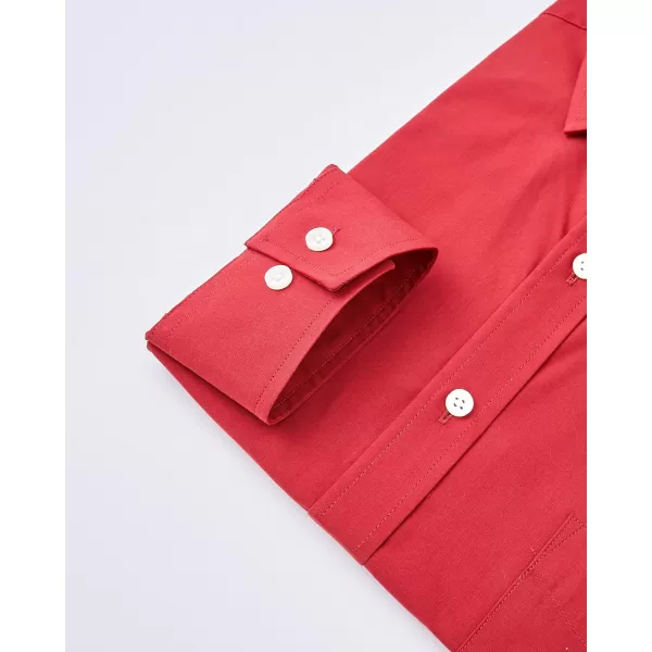 Year In Year Out Wrinkle Free Dress Shirt for Men Regular Fit Long Sleeve Wrinkle Resistant Shirt