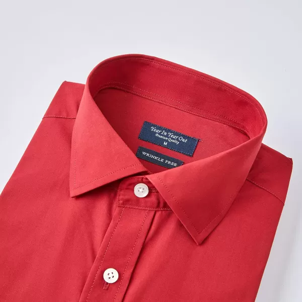 Year In Year Out Wrinkle Free Dress Shirt for Men Regular Fit Long Sleeve Wrinkle Resistant Shirt