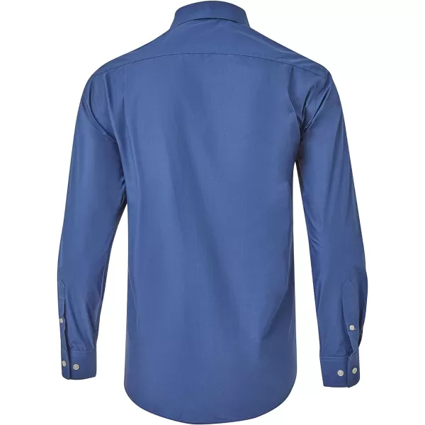 Year In Year Out Wrinkle Free Dress Shirt for Men Regular Fit Long Sleeve Wrinkle Resistant Shirt