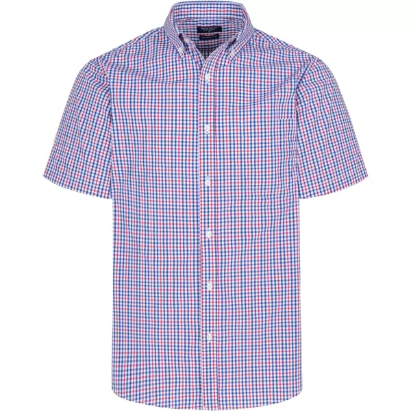 Year In Year Out Wrinkle Free Dress Shirts for Men Regular Fit Short Sleeve Button Down Shirts Business Casual Shirts
