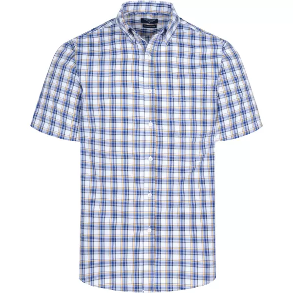 Year In Year Out Wrinkle Free Dress Shirts for Men Regular Fit Short Sleeve Button Down Shirts Business Casual Shirts