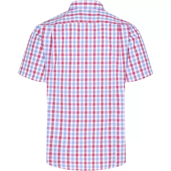 Year In Year Out Wrinkle Free Dress Shirts for Men Regular Fit Short Sleeve Button Down Shirts Business Casual Shirts