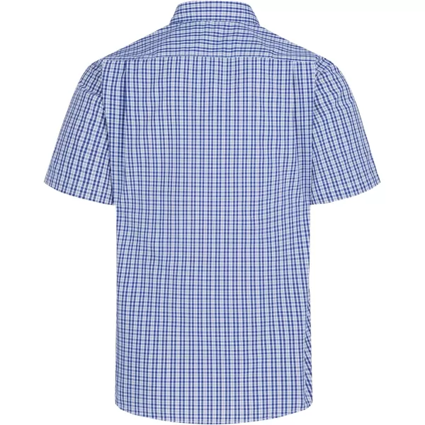 Year In Year Out Wrinkle Free Dress Shirts for Men Regular Fit Short Sleeve Button Down Shirts Business Casual Shirts