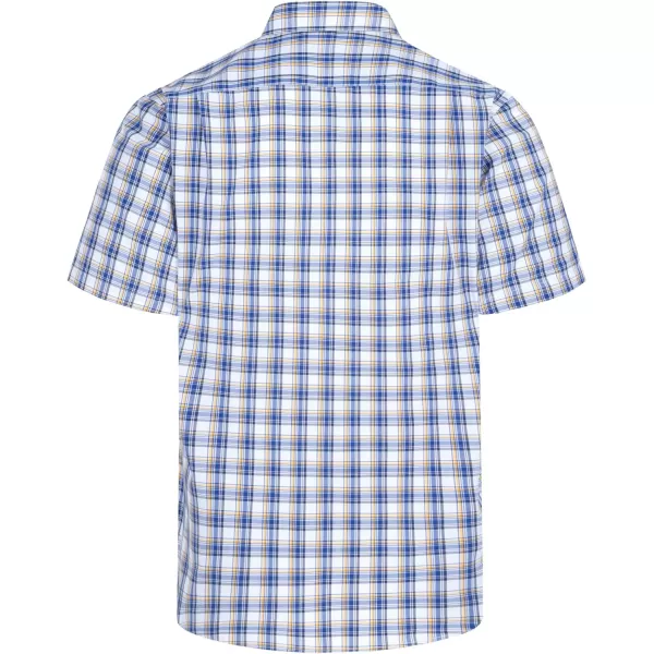 Year In Year Out Wrinkle Free Dress Shirts for Men Regular Fit Short Sleeve Button Down Shirts Business Casual Shirts