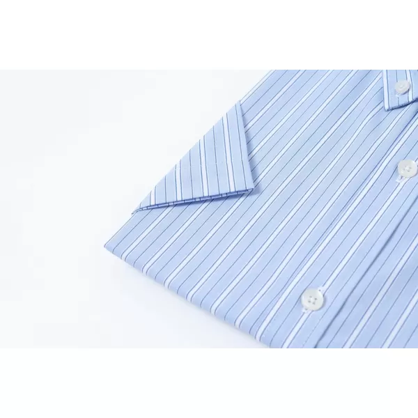 Year In Year Out Wrinkle Free Dress Shirts for Men Regular Fit Short Sleeve Button Down Shirts Business Casual Shirts