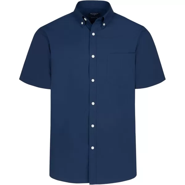 Year In Year Out Wrinkle Free Dress Shirts for Men Regular Fit Short Sleeve Button Down Shirts Business Casual Shirts
