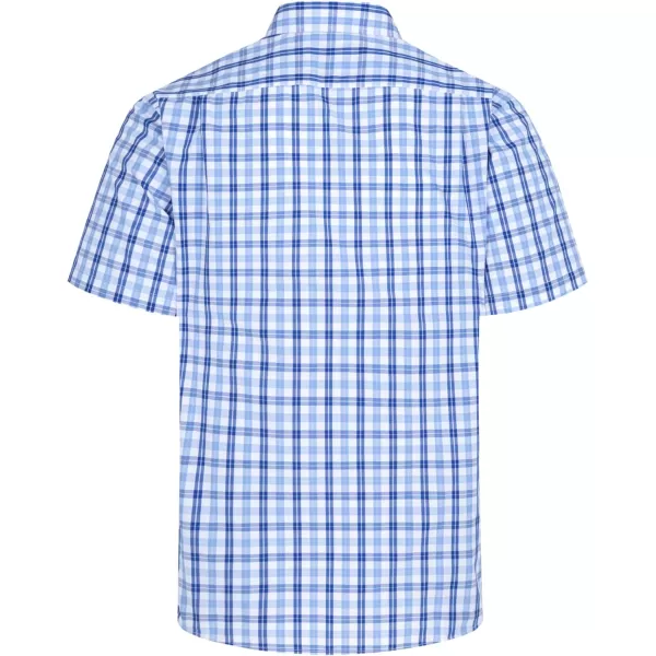 Year In Year Out Wrinkle Free Dress Shirts for Men Regular Fit Short Sleeve Button Down Shirts Business Casual Shirts