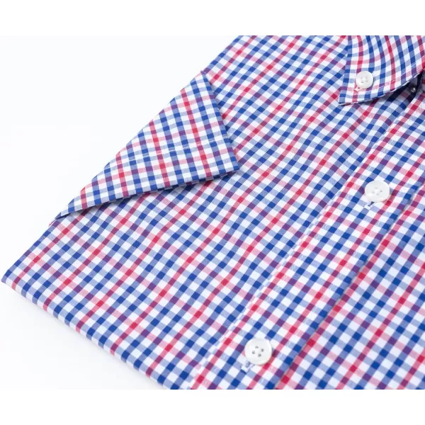 Year In Year Out Wrinkle Free Dress Shirts for Men Regular Fit Short Sleeve Button Down Shirts Business Casual Shirts