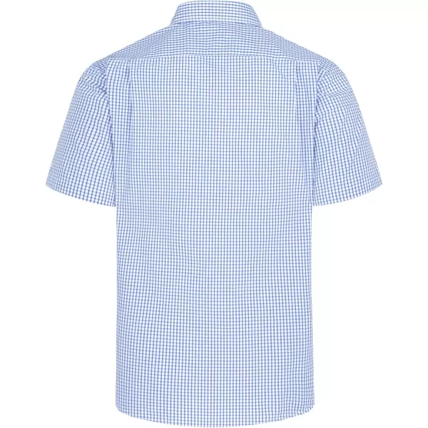 Year In Year Out Wrinkle Free Dress Shirts for Men Regular Fit Short Sleeve Button Down Shirts Business Casual Shirts