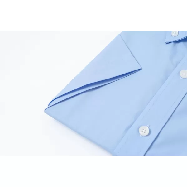 Year In Year Out Wrinkle Free Dress Shirts for Men Regular Fit Short Sleeve Button Down Shirts Business Casual Shirts