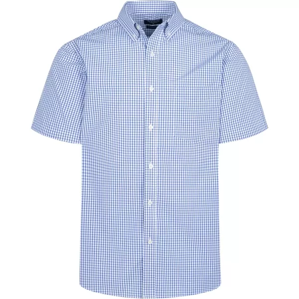 Year In Year Out Wrinkle Free Dress Shirts for Men Regular Fit Short Sleeve Button Down Shirts Business Casual Shirts