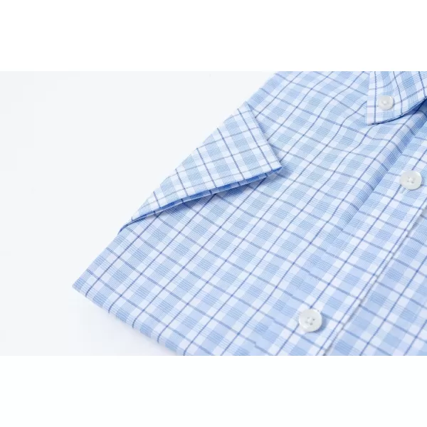 Year In Year Out Wrinkle Free Dress Shirts for Men Regular Fit Short Sleeve Button Down Shirts Business Casual Shirts