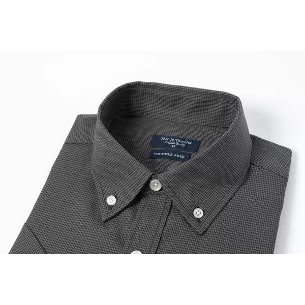 Year In Year Out Wrinkle Free Dress Shirts for Men Regular Fit Short Sleeve Button Down Shirts Business Casual Shirts