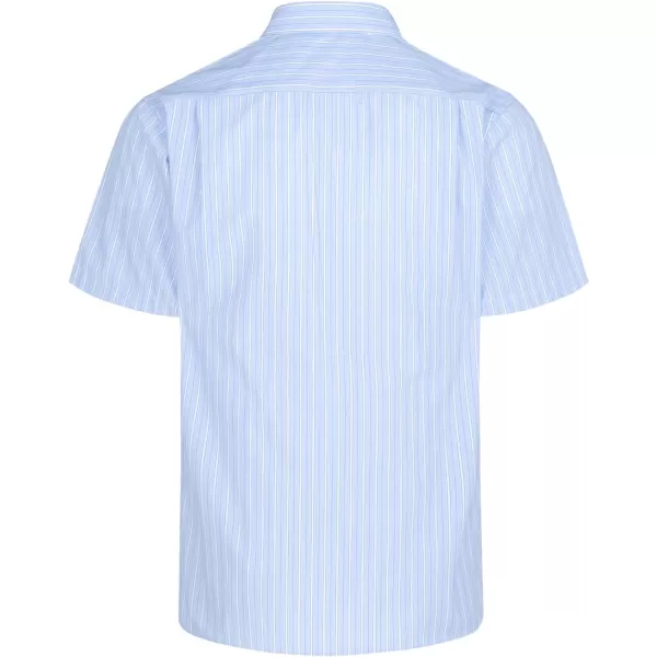 Year In Year Out Wrinkle Free Dress Shirts for Men Regular Fit Short Sleeve Button Down Shirts Business Casual Shirts