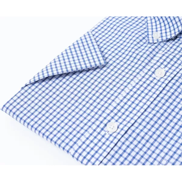 Year In Year Out Wrinkle Free Dress Shirts for Men Regular Fit Short Sleeve Button Down Shirts Business Casual Shirts