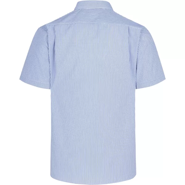 Year In Year Out Wrinkle Free Dress Shirts for Men Regular Fit Short Sleeve Button Down Shirts Business Casual Shirts