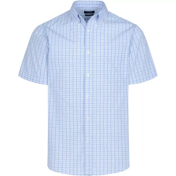 Year In Year Out Wrinkle Free Dress Shirts for Men Regular Fit Short Sleeve Button Down Shirts Business Casual Shirts