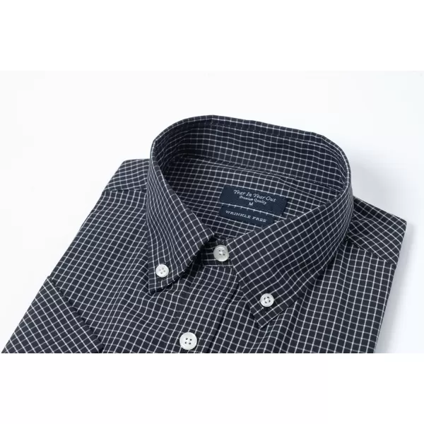 Year In Year Out Wrinkle Free Dress Shirts for Men Regular Fit Short Sleeve Button Down Shirts Business Casual Shirts