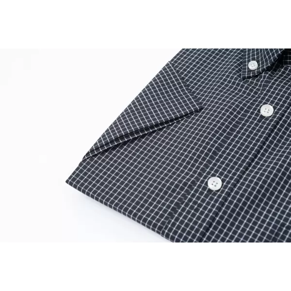 Year In Year Out Wrinkle Free Dress Shirts for Men Regular Fit Short Sleeve Button Down Shirts Business Casual Shirts