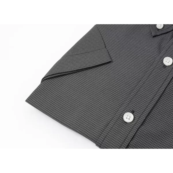 Year In Year Out Wrinkle Free Dress Shirts for Men Regular Fit Short Sleeve Button Down Shirts Business Casual Shirts