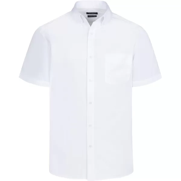 Year In Year Out Wrinkle Free Dress Shirts for Men Regular Fit Short Sleeve Button Down Shirts Business Casual Shirts