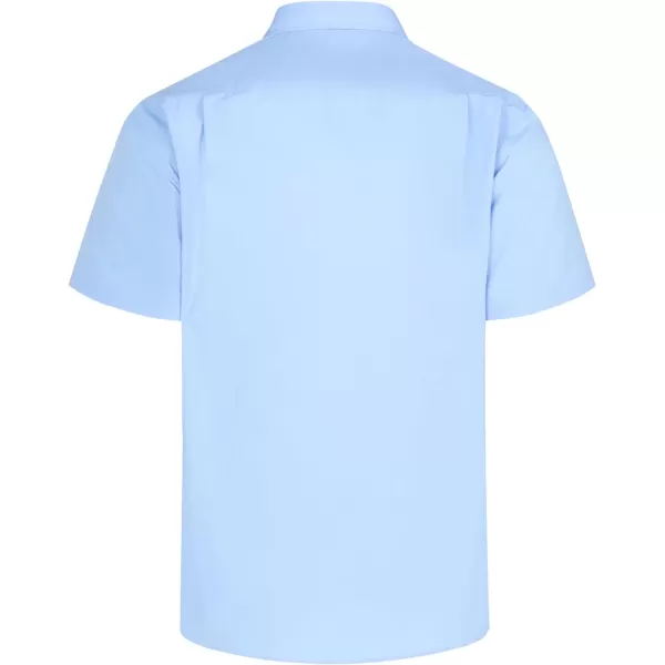 Year In Year Out Wrinkle Free Dress Shirts for Men Regular Fit Short Sleeve Button Down Shirts Business Casual Shirts
