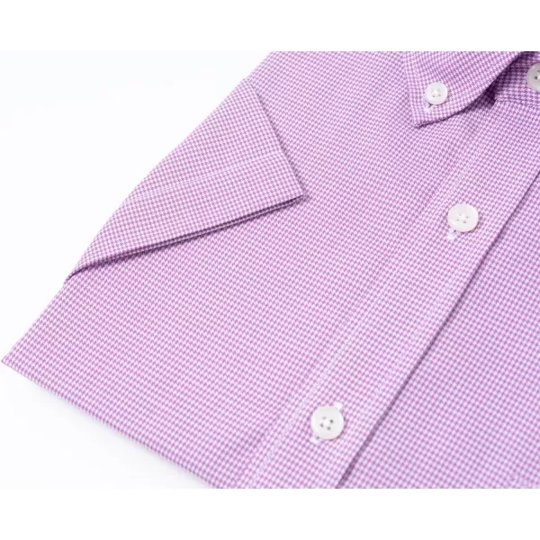 Year In Year Out Wrinkle Free Dress Shirts for Men Regular Fit Short Sleeve Button Down Shirts Business Casual Shirts