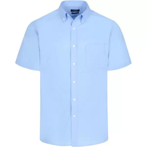Year In Year Out Wrinkle Free Dress Shirts for Men Regular Fit Short Sleeve Button Down Shirts Business Casual Shirts