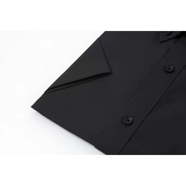 Year In Year Out Wrinkle Free Dress Shirts for Men Regular Fit Short Sleeve Button Down Shirts Business Casual Shirts