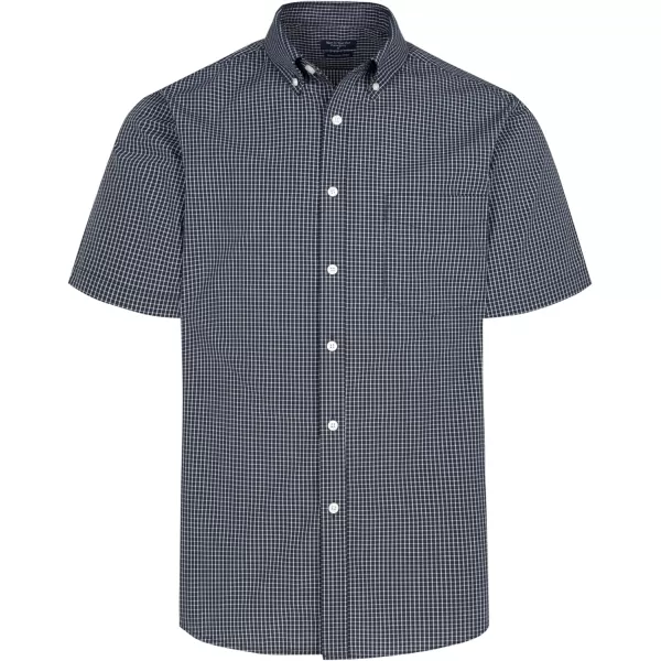 Year In Year Out Wrinkle Free Dress Shirts for Men Regular Fit Short Sleeve Button Down Shirts Business Casual Shirts