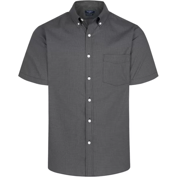 Year In Year Out Wrinkle Free Dress Shirts for Men Regular Fit Short Sleeve Button Down Shirts Business Casual Shirts